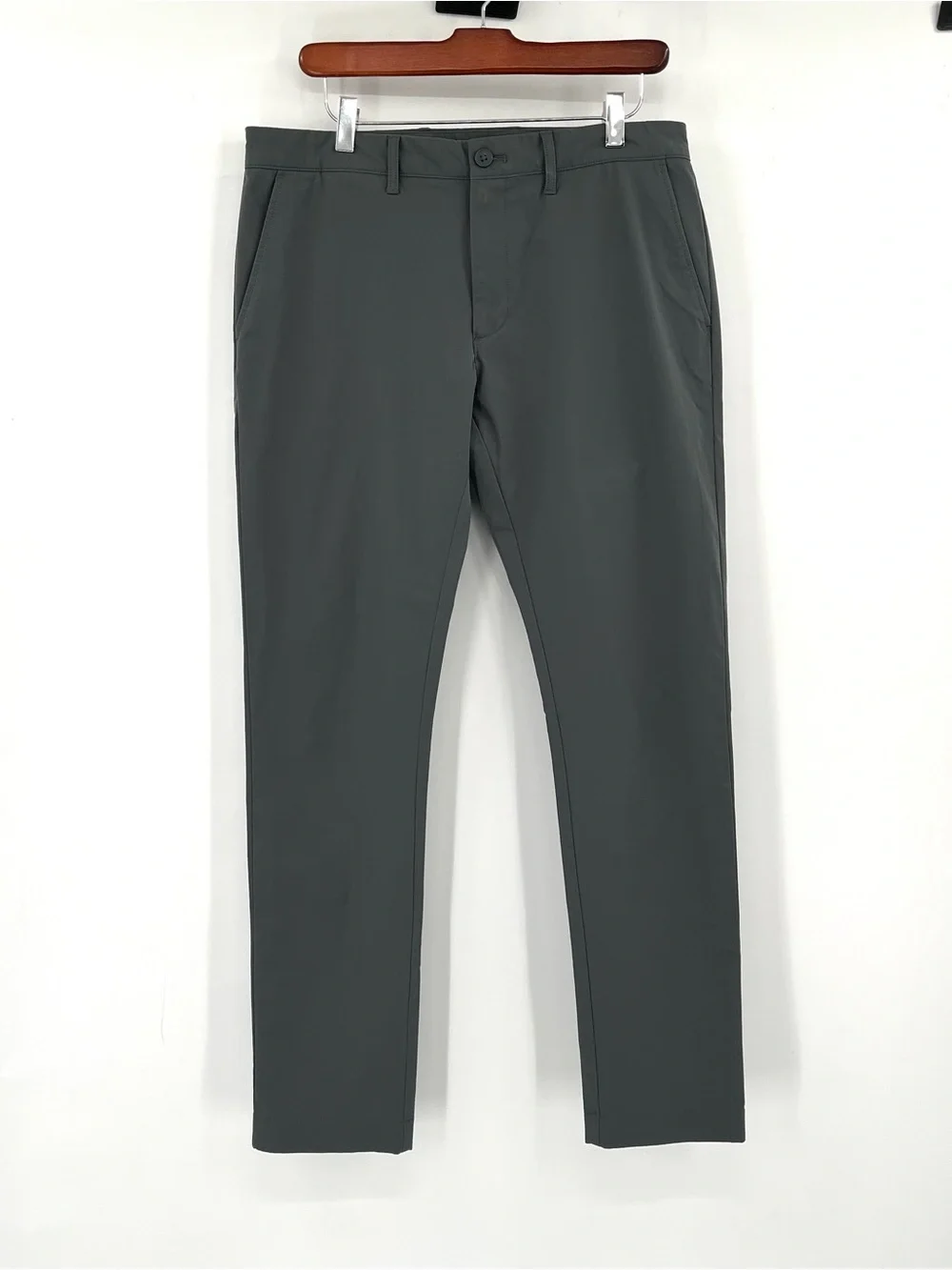J.CREW Slim-Fit Tech Chino Pant Grey 32x32 Men Gray AA712 Athletic Material Slim